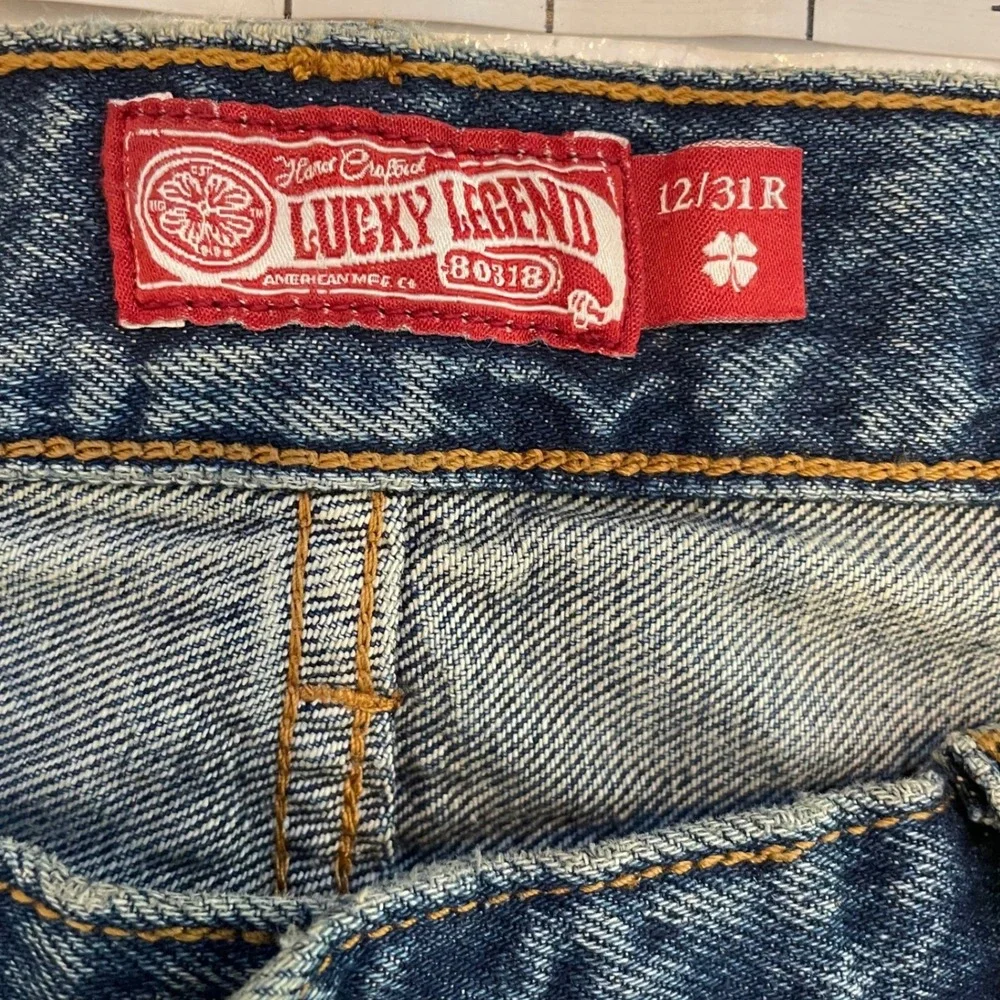 Lucky Brand Lucky Legends Jeans Women 12/31 Ultra Wide Leg Low Rise Y2K Coquette